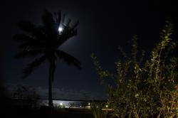 clair de lune sur le lagon de bora bora